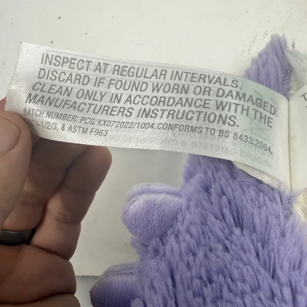 Warmies Microwavable Plush Dinosaur Set Purple and Teal Lavender Weighted